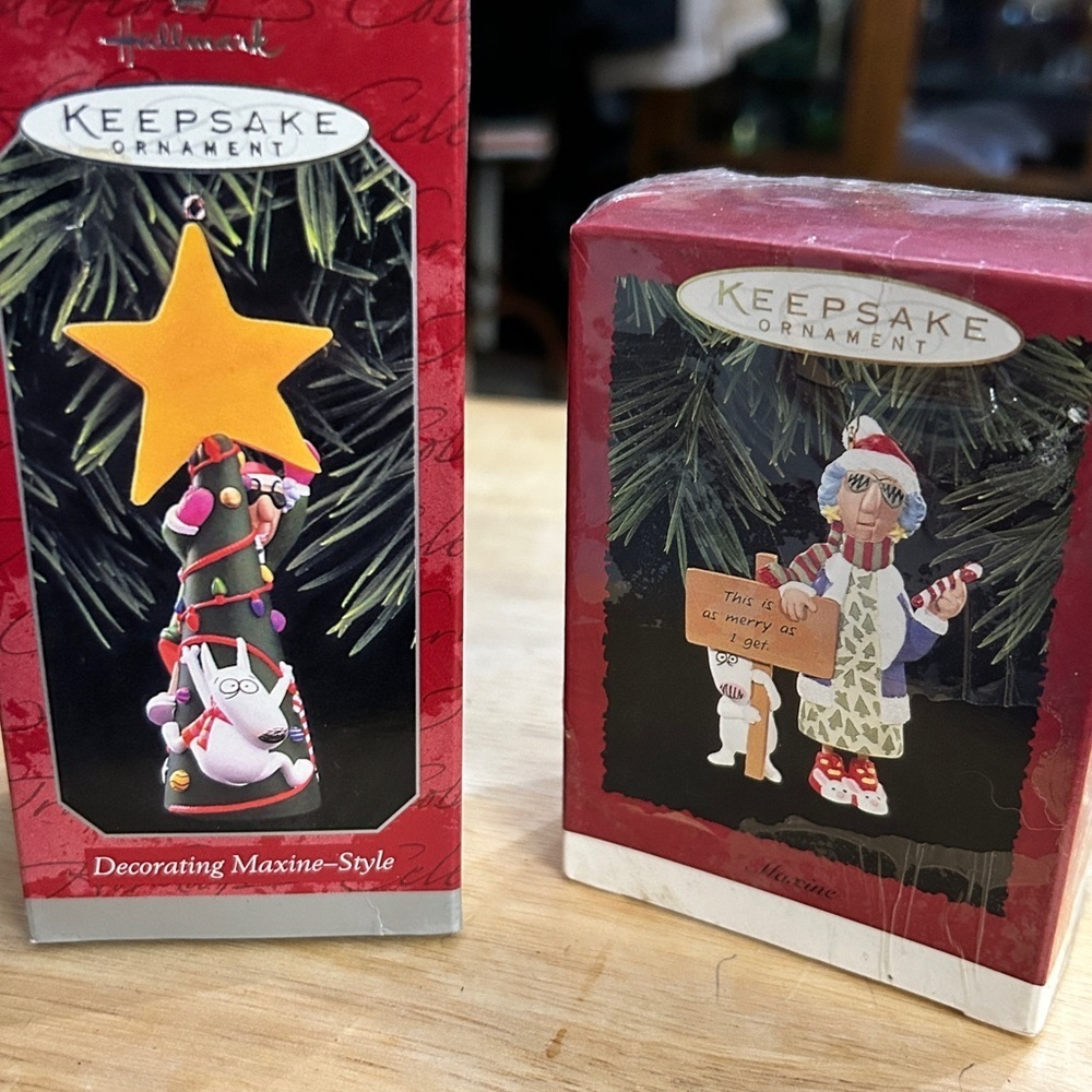 2 Hallmark ornaments Maxine Floyd